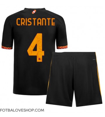 AS Roma Bryan Cristante #4 Dětské Alternativní Dres 2023-24 Krátký Rukáv (+ trenýrky)